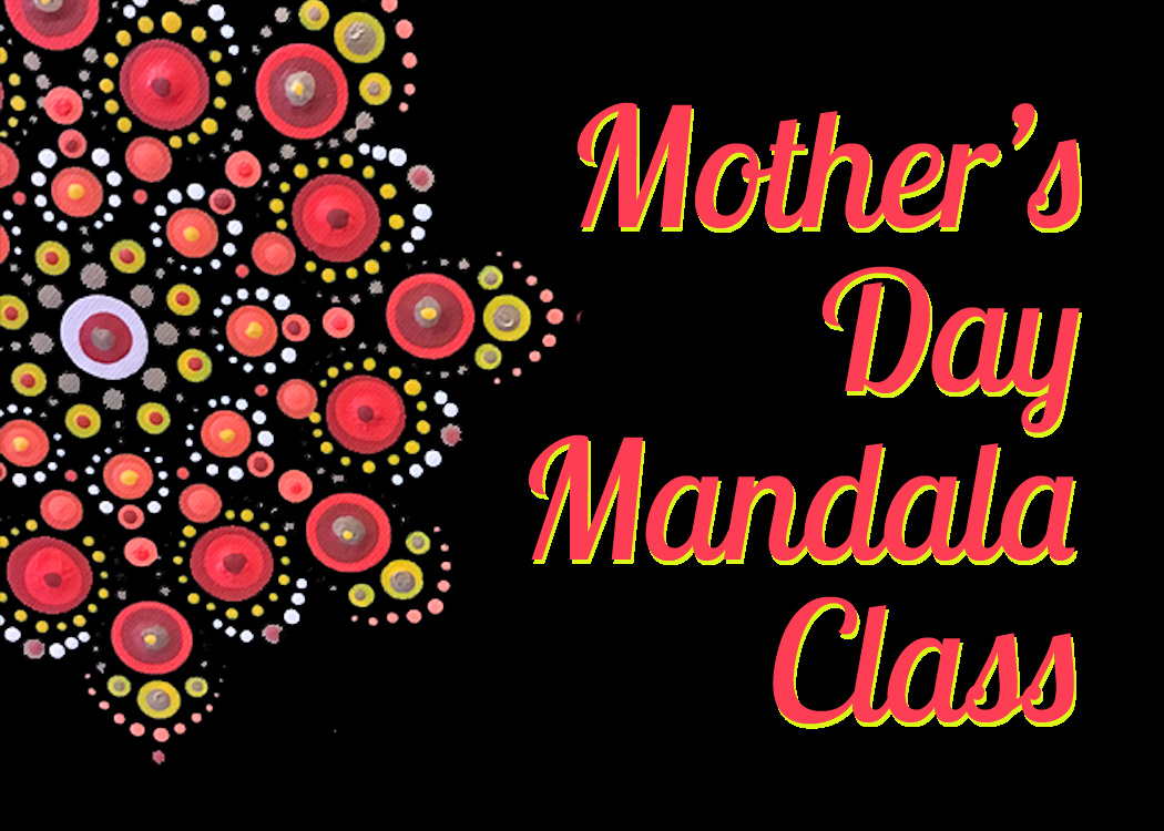 Mother's Day Mandala Class with Aran Pottery, Canvas Painting