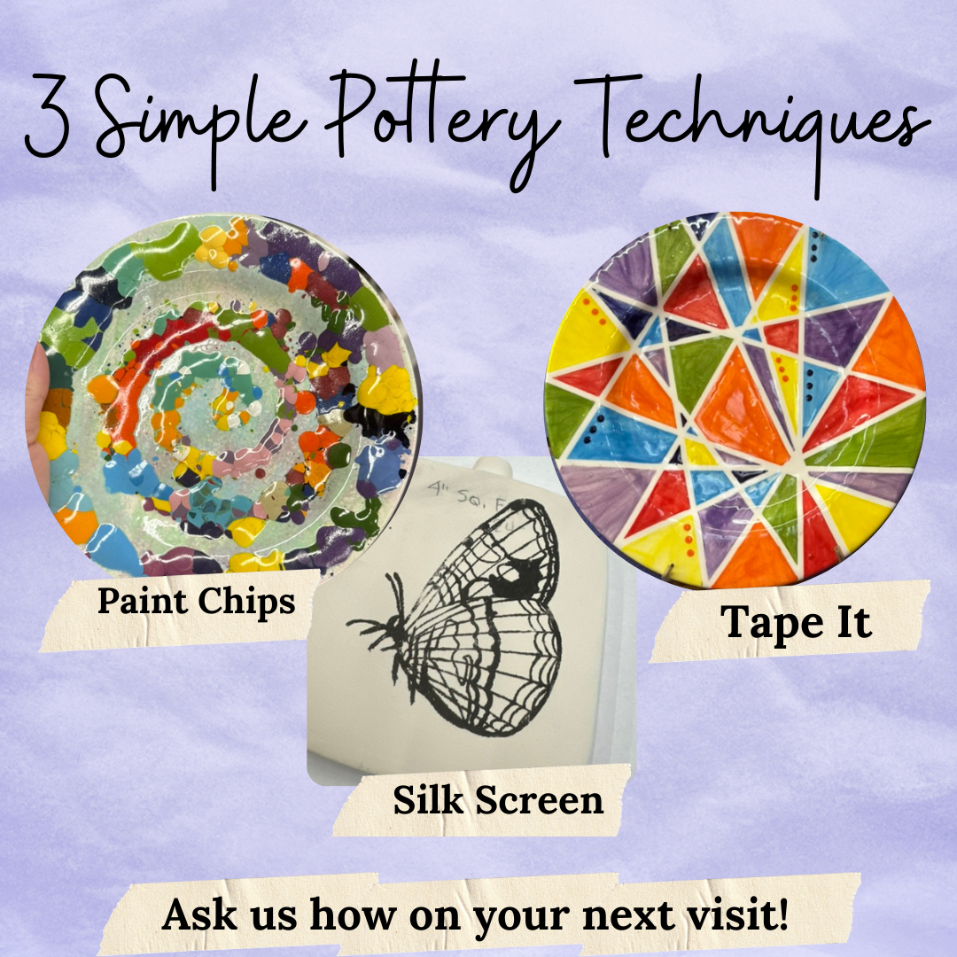 3 pottery painting techniques